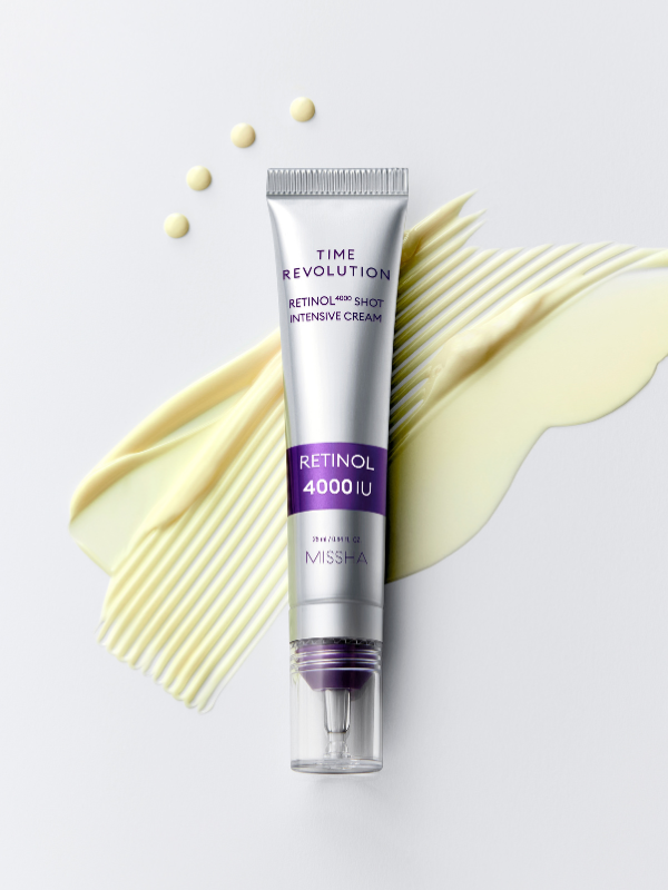 4本　ミシャTIME REVOLUTION RETINOL R8000 ショット MISSHA Time Revolution Retinol 4000 Shot Intensive Cream 25ml