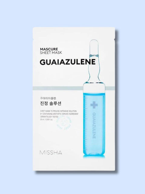 MISSHA Mascure Calming Solution Sheet Mask Guaiazulene 27ml MISSHA