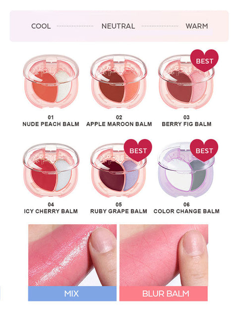 APIEU Juicy-Pang Mood Blending Lip & Cheek Balm 2.3g APIEU
