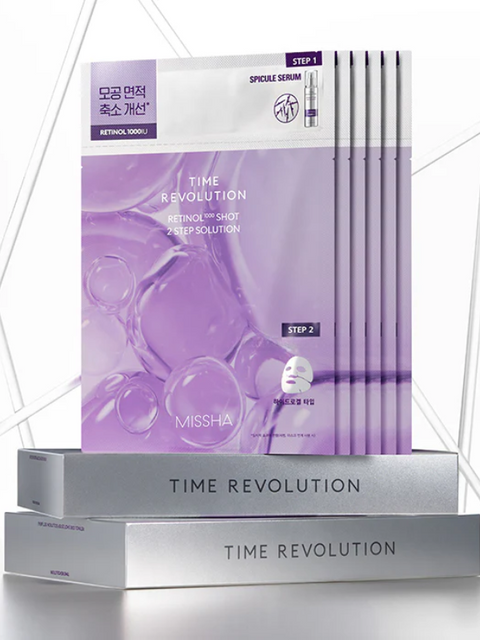 MISSHA Time Revolution Retinol 1000 Shot 2 Step Solution Mask MISSHA