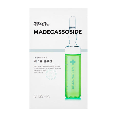 MISSHA Mascure Rescue Solution Sheet Mask Madecasoside 27ml MISSHA